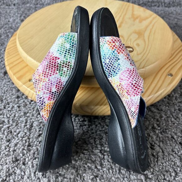 Spring Step Flexus Sandal Womens 8 EUR 38 Leather Multicolor Slide Made in Italy - Picture 6 of 8